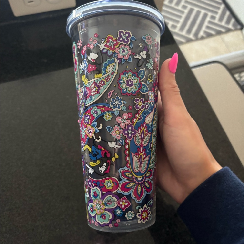 Vera Bradley Floral Tumbler with Lid - Multicolor
